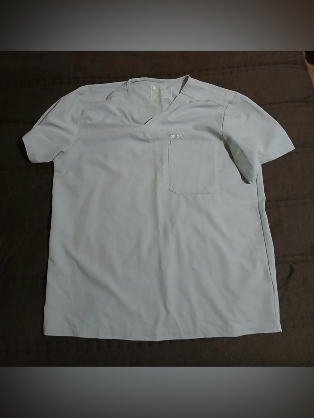 Figs Scrub Silver Arrows Leon Three pocket top Large